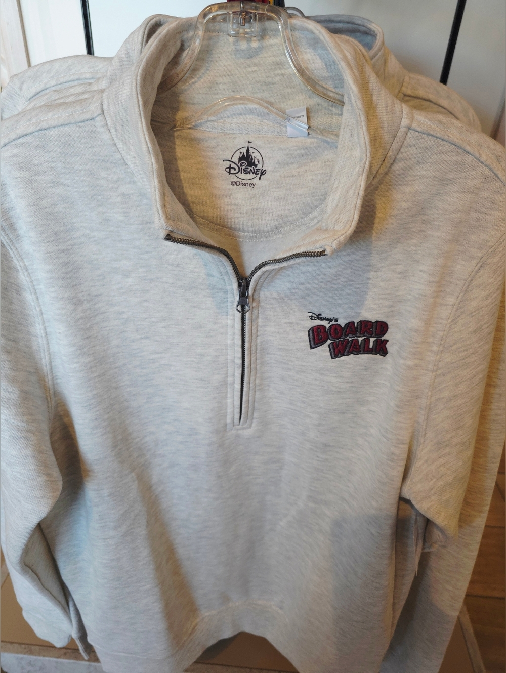 Disney Parks Quarter ZipUp Jacket Boardwalk Resort Unisex